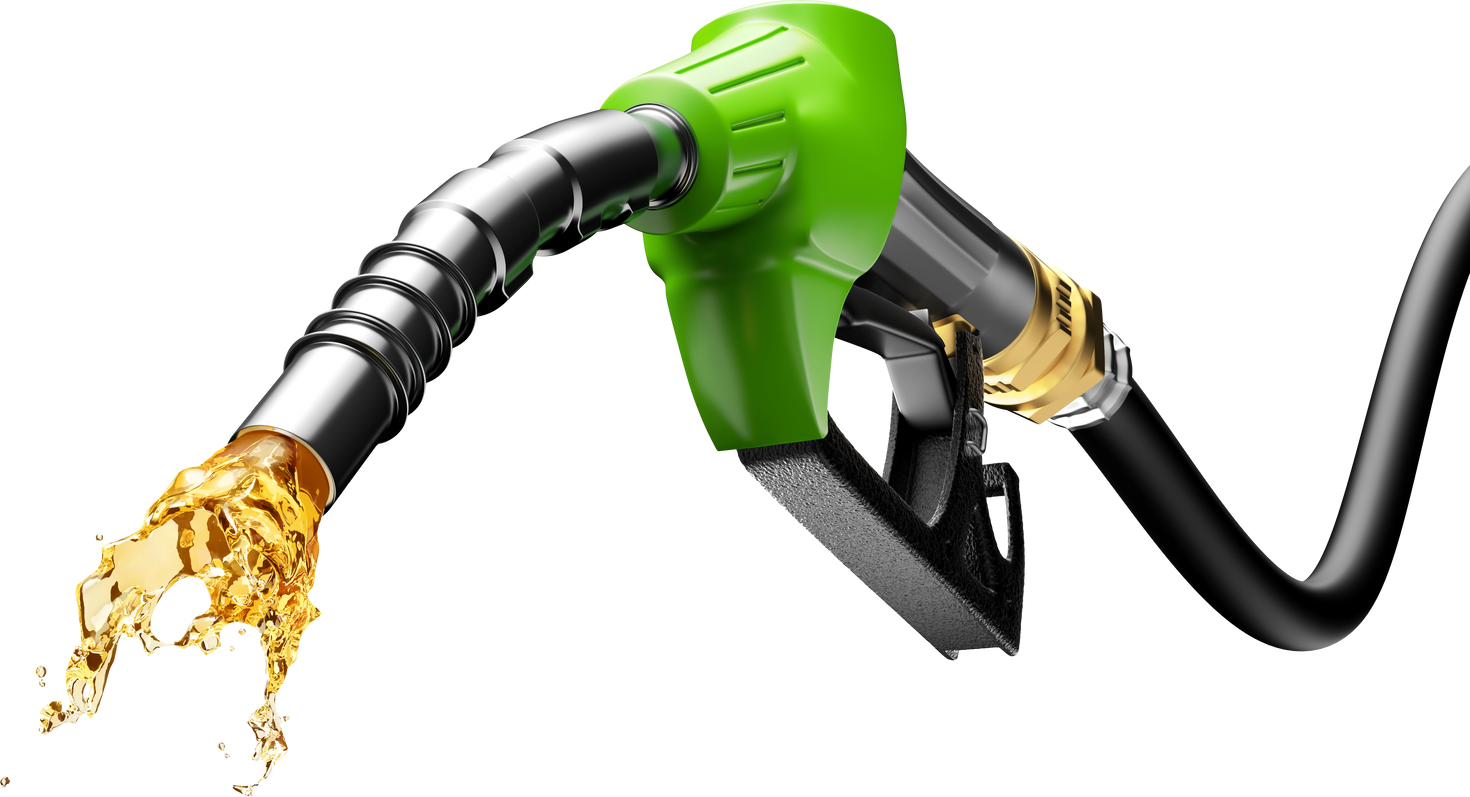 Gasoline gushing out from pump